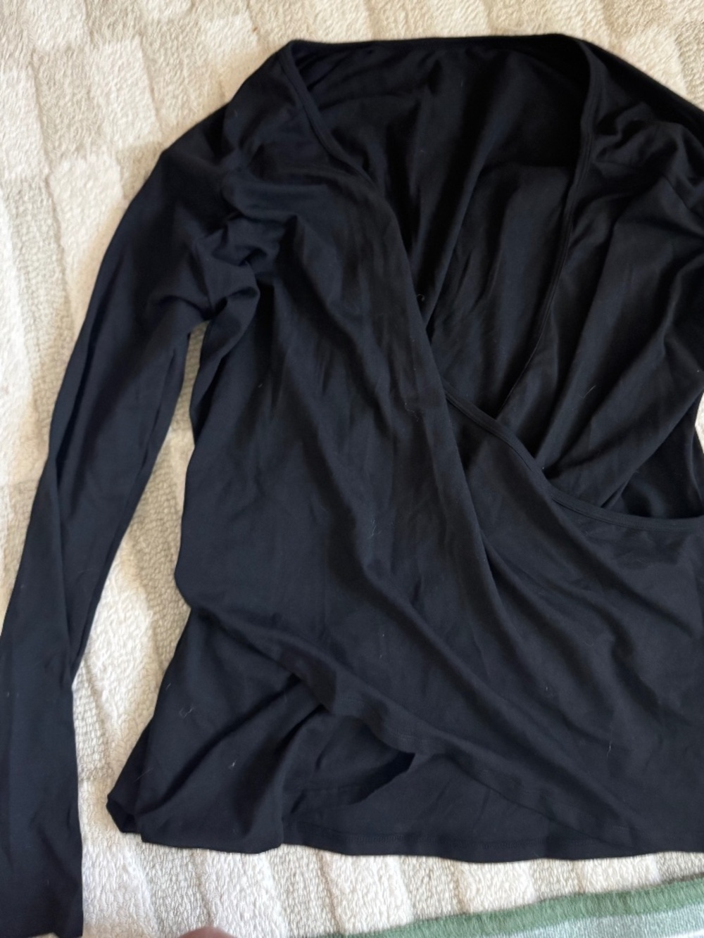Black Wrap Active Longsleeve